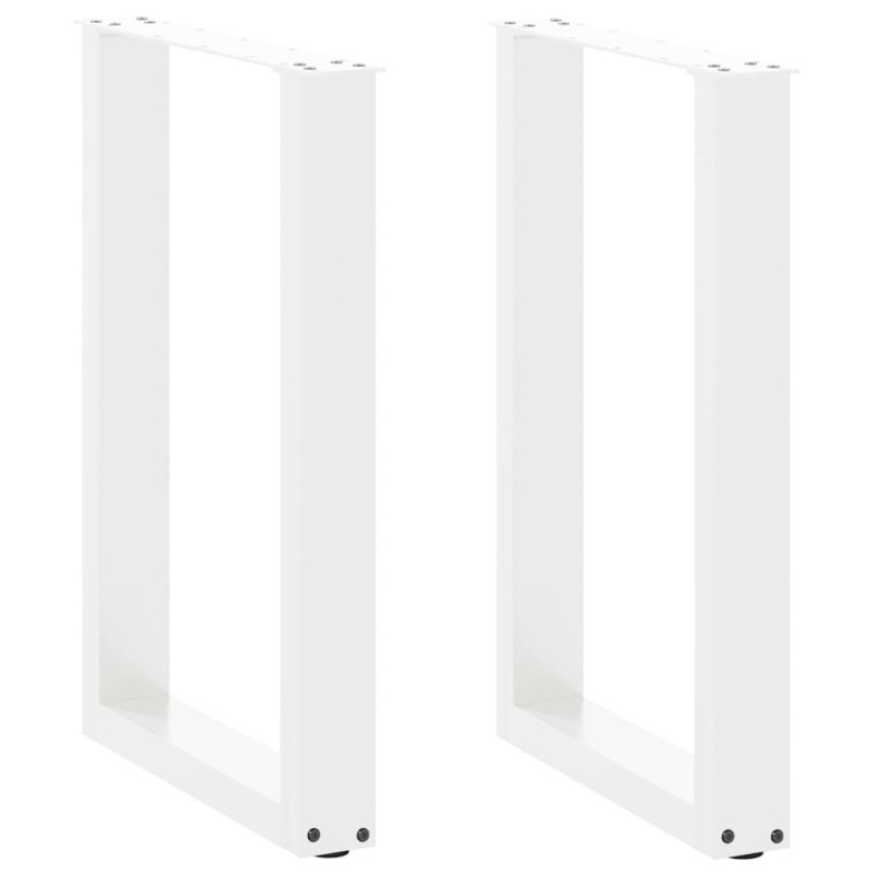 Picioare de masă în formă de U, 2 buc., alb, 50x(72-73) cm, oțel - WOODBB2868 Picioare de masă în formă de U, 2 buc., alb, 50x(72-73) cm, oțel - WOODBB2868