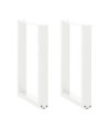 Picioare de masă în formă de U, 2 buc., alb, 50x(72-73) cm, oțel - WOODBB2868 Picioare de masă în formă de U, 2 buc., alb, 50x(72-73) cm, oțel - WOODBB2868