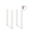 Picioare de masă în formă de U, 2 buc., alb, 50x(72-73) cm, oțel - WOODBB2868 Picioare de masă în formă de U, 2 buc., alb, 50x(72-73) cm, oțel - WOODBB2868
