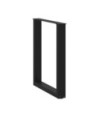 Picioare de masă în formă de U, 2 buc., negru, 60x(72-73) cm, oțel - WOODBB2870