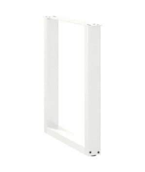 Picioare de masă în formă de U, 2 buc., alb, 60x(72-73) cm, oțel - WOODBB2871