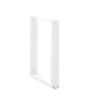 Picioare de masă în formă de U, 2 buc., alb, 60x(72-73) cm, oțel - WOODBB2871