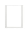 Picioare de masă în formă de U, 2 buc., alb, 60x(72-73) cm, oțel - WOODBB2871