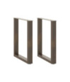 Picioare de masă în formă de U, 2 buc., oțel natural, 60 x (72-73) cm - WOODBB2873 Picioare de masă în formă de U, 2 buc., oțel natural, 60 x (72-73) cm - WOODBB2873