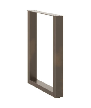Picioare de masă în formă de U, 2 buc., oțel natural, 60 x (72-73) cm - WOODBB2873