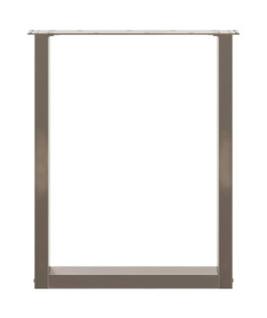Picioare de masă în formă de U, 2 buc., oțel natural, 60 x (72-73) cm - WOODBB2873