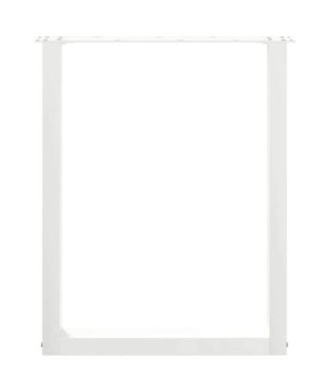 Picioare de masă în formă de U, 2 buc., alb, 70x(72-73) cm, oțel - WOODBB2874
