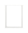 Picioare de masă în formă de U, 2 buc., alb, 70x(72-73) cm, oțel - WOODBB2874