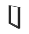 Picioare de masă în formă de U, 2 buc., negru, 80x(72-73) cm, oțel - WOODBB2876