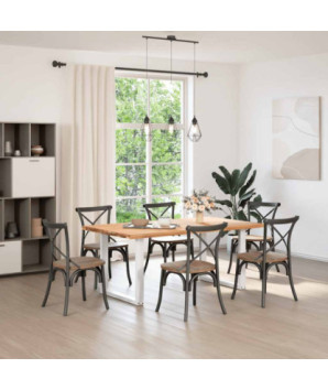 Picioare de masă în formă de U, 2 buc., alb, 90x(72-73) cm, oțel - WOODBB2889