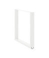 Picioare de masă în formă de U, 2 buc., alb, 90x(72-73) cm, oțel - WOODBB2889