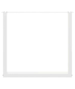Picioare de masă în formă de U, 2 buc., alb, 90x(72-73) cm, oțel - WOODBB2889
