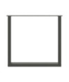 Picioare de masă în formă de U, 2 buc., antracit, 90x(72-73) cm, oțel - WOODBB2890