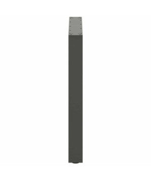 Picioare de masă în formă de U, 2 buc., antracit, 90x(72-73) cm, oțel - WOODBB2890