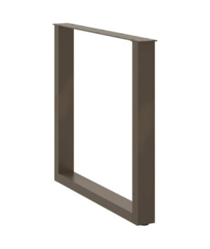 Picioare de masă în formă de U, 2 buc., oțel natural, 90x(72-73) cm - WOODBB2891