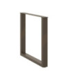 Picioare de masă în formă de U, 2 buc., oțel natural, 90x(72-73) cm - WOODBB2891