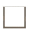 Picioare de masă în formă de U, 2 buc., oțel natural, 90x(72-73) cm - WOODBB2891