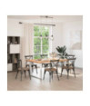 Picioare de masă în formă de U, 2 buc., alb, 100 x (72-73) cm, oțel - WOODBB2893