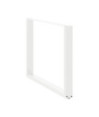 Picioare de masă în formă de U, 2 buc., alb, 100 x (72-73) cm, oțel - WOODBB2893