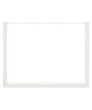 Picioare de masă în formă de U, 2 buc., alb, 100 x (72-73) cm, oțel - WOODBB2893