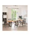 Picioare de masă în formă de U, 3 buc., oțel natural, 70x(72-73) cm - WOODBB2894