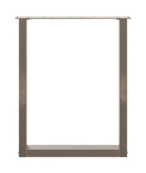Picioare de masă în formă de U, 3 buc., oțel natural, 70x(72-73) cm - WOODBB2894