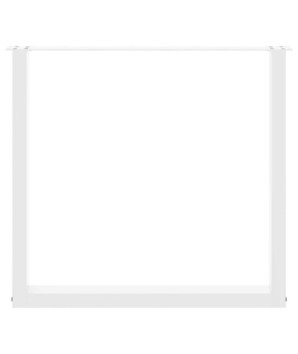 Picioare de masă în formă de U, 3 buc., alb, 80x(72-73) cm, oțel - WOODBB2896