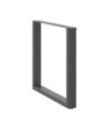 Picioare de masă în formă de U, 3 buc., antracit, 80x(72-73) cm, oțel - WOODBB2897