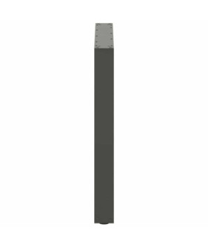 Picioare de masă în formă de U, 3 buc., antracit, 80x(72-73) cm, oțel - WOODBB2897