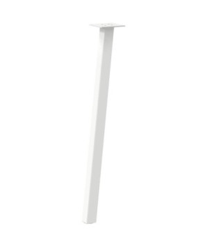 Picioare masă consolă, 4 buc., alb, 72 cm, oțel - WOODBB2908