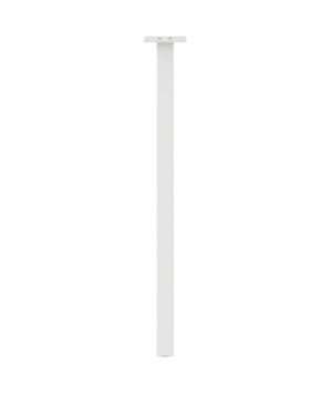 Picioare masă consolă, 4 buc., alb, 72 cm, oțel - WOODBB2908