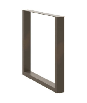 Picioare de masă în formă de U, 3 buc., oțel natural, 80x(72-73) cm - WOODBB2909