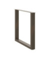 Picioare de masă în formă de U, 3 buc., oțel natural, 80x(72-73) cm - WOODBB2909