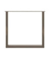 Picioare de masă în formă de U, 3 buc., oțel natural, 80x(72-73) cm - WOODBB2909