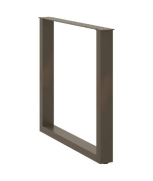 Picioare de masă în formă de U, 3 buc., oțel natural, 90x(72-73) cm - WOODBB2911