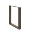 Picioare de masă în formă de U, 3 buc., oțel natural, 90x(72-73) cm - WOODBB2911