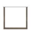 Picioare de masă în formă de U, 3 buc., oțel natural, 90x(72-73) cm - WOODBB2911
