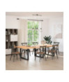 Picioare de masă în formă de U, 3 buc., negru, 100x(72-73) cm, oțel - WOODBB2912