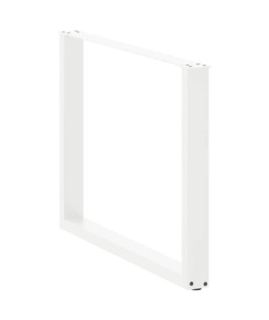 Picioare de masă în formă de U, 3 buc., alb, 100 x (72-73) cm, oțel - WOODBB2913