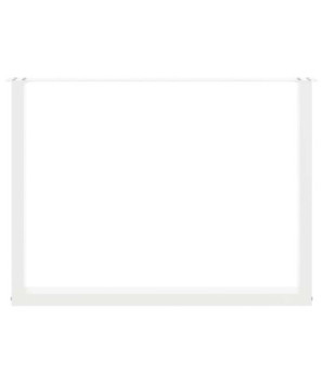 Picioare de masă în formă de U, 3 buc., alb, 100 x (72-73) cm, oțel - WOODBB2913