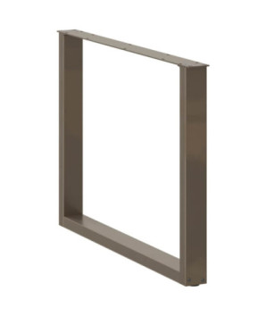Picioare de masă în formă de U, 3 buc., oțel natural, 100 x (72-73) cm - WOODBB2914