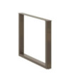 Picioare de masă în formă de U, 3 buc., oțel natural, 100 x (72-73) cm - WOODBB2914