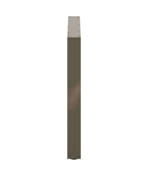 Picioare de masă în formă de U, 3 buc., oțel natural, 100 x (72-73) cm - WOODBB2914