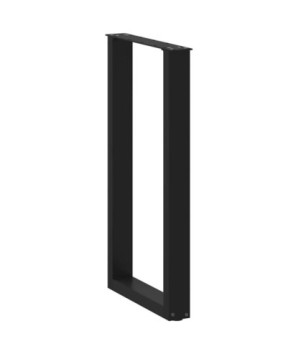 Picioare de masă de bar în formă de U, 2 buc., negru, 50x(90-91) cm, oțel - WOODBB2929