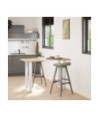 Picioare de masă de bar în formă de U, 2 buc., alb, 50x(90-91) cm, oțel - WOODBB2930