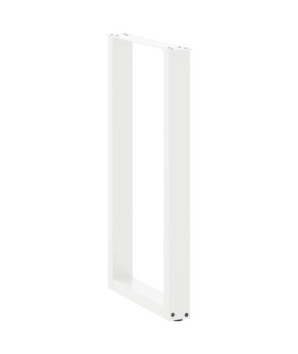 Picioare de masă de bar în formă de U, 2 buc., alb, 50x(90-91) cm, oțel - WOODBB2930
