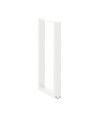 Picioare de masă de bar în formă de U, 2 buc., alb, 50x(90-91) cm, oțel - WOODBB2930