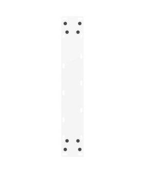 Picioare de masă de bar în formă de U, 2 buc., alb, 50x(90-91) cm, oțel - WOODBB2930
