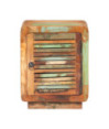 Noptieră, 40 x 30 x 50 cm, lemn reciclat, cu aspect rustic - WOODBB309 Noptieră, 40 x 30 x 50 cm, lemn reciclat, cu aspect rustic - WOODBB309