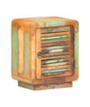 Noptieră, 40 x 30 x 50 cm, lemn reciclat, cu aspect rustic - WOODBB309 Noptieră, 40 x 30 x 50 cm, lemn reciclat, cu aspect rustic - WOODBB309